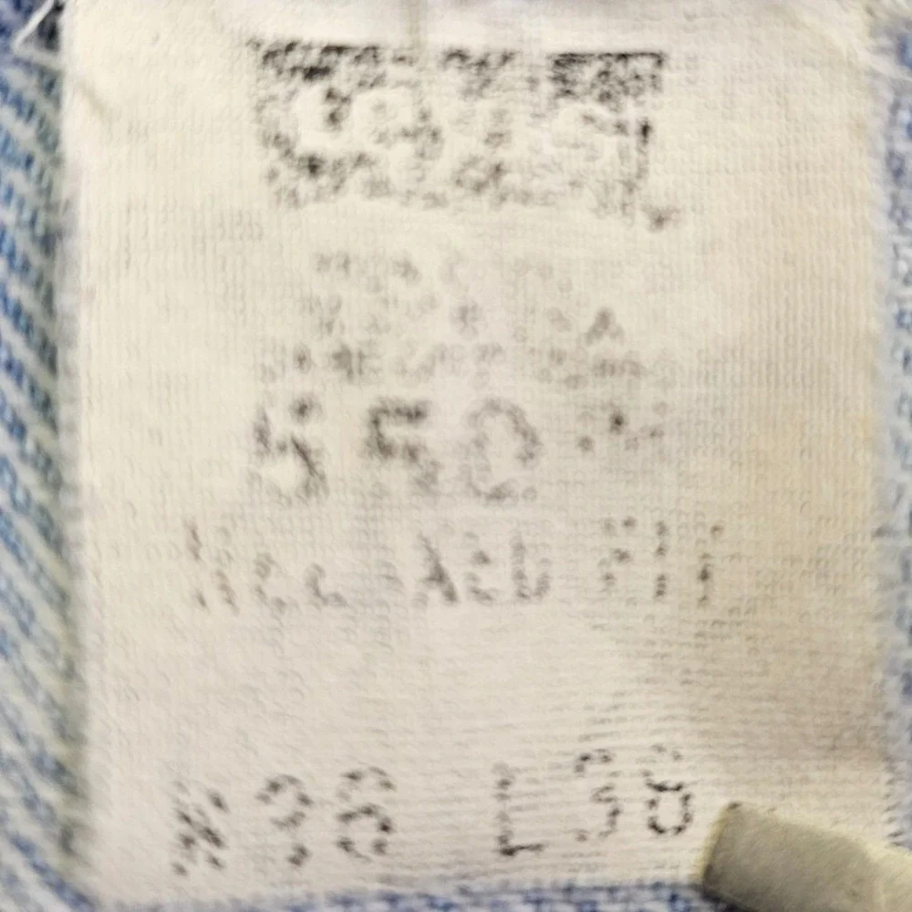 Levi Strauss 550 Relaxed Fit Light Wash Denim Jeans Mens Size 36x36 Made‎ in USA